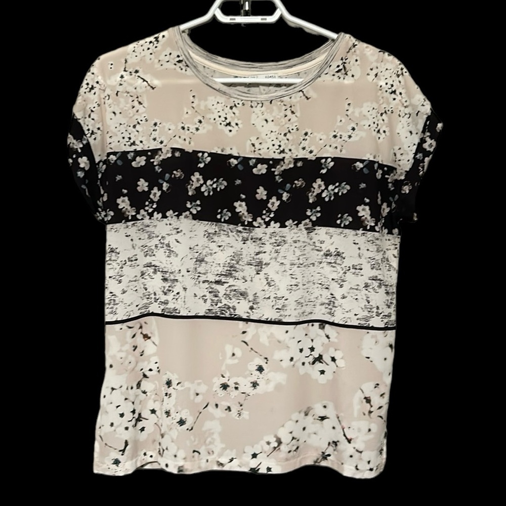 Zara floral blouse